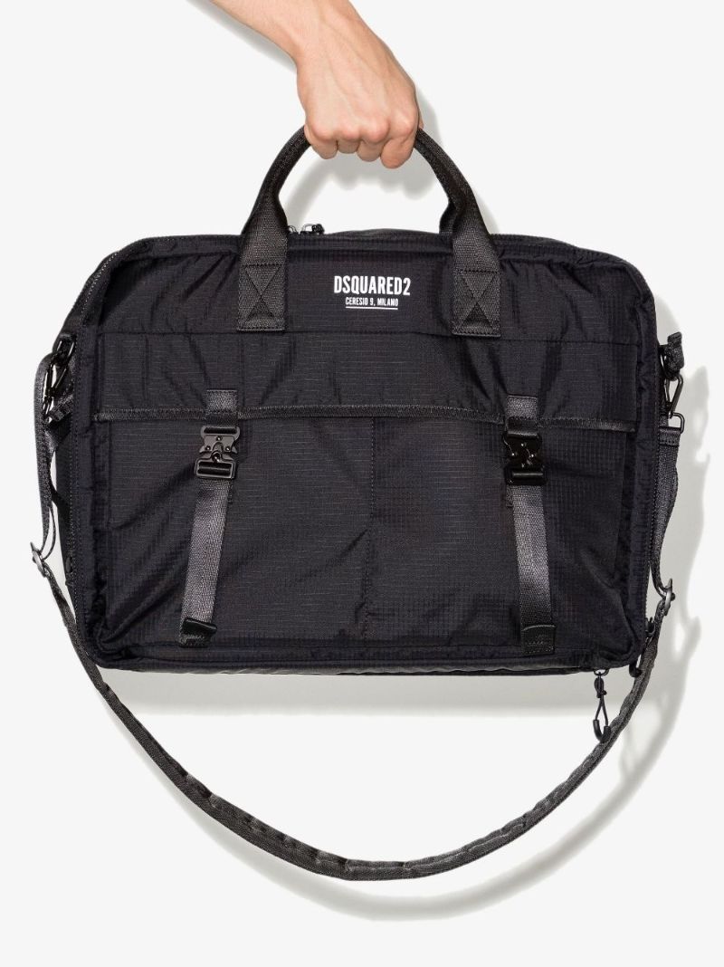 Black Ceresio 9 3-way Logo Briefcase