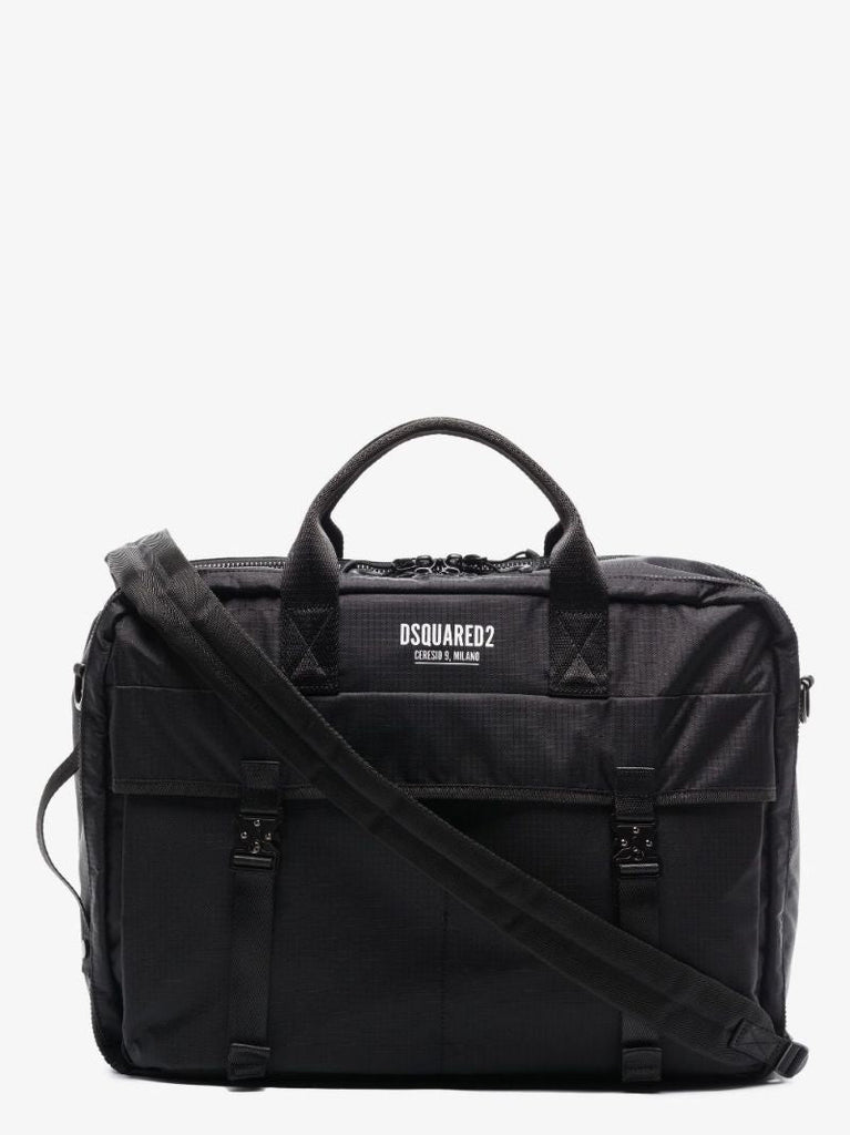 Black Ceresio 9 3-way Logo Briefcase