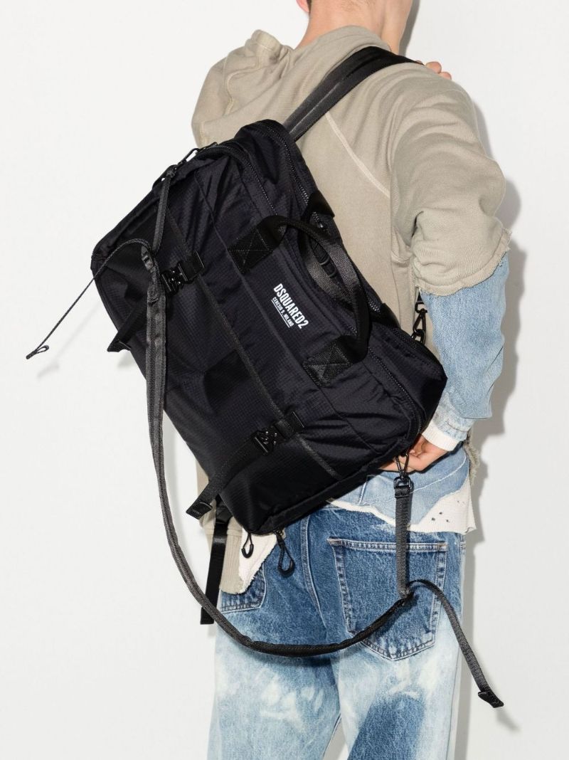 Black Ceresio 9 3-way Logo Briefcase