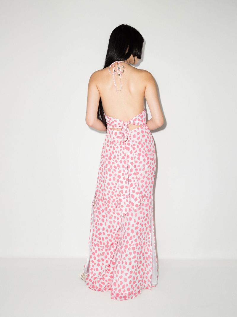 White Irena Leopard Print Jumpsuit
