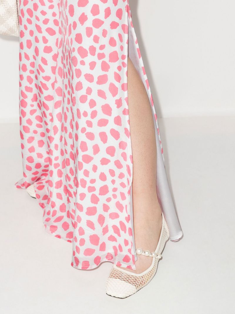 White Irena Leopard Print Jumpsuit