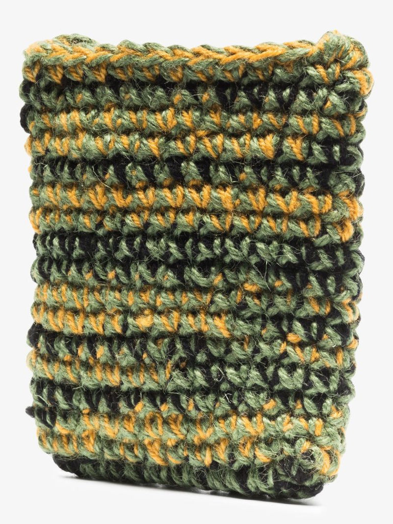 X Browns Focus Green Crochet Shoulder Bag