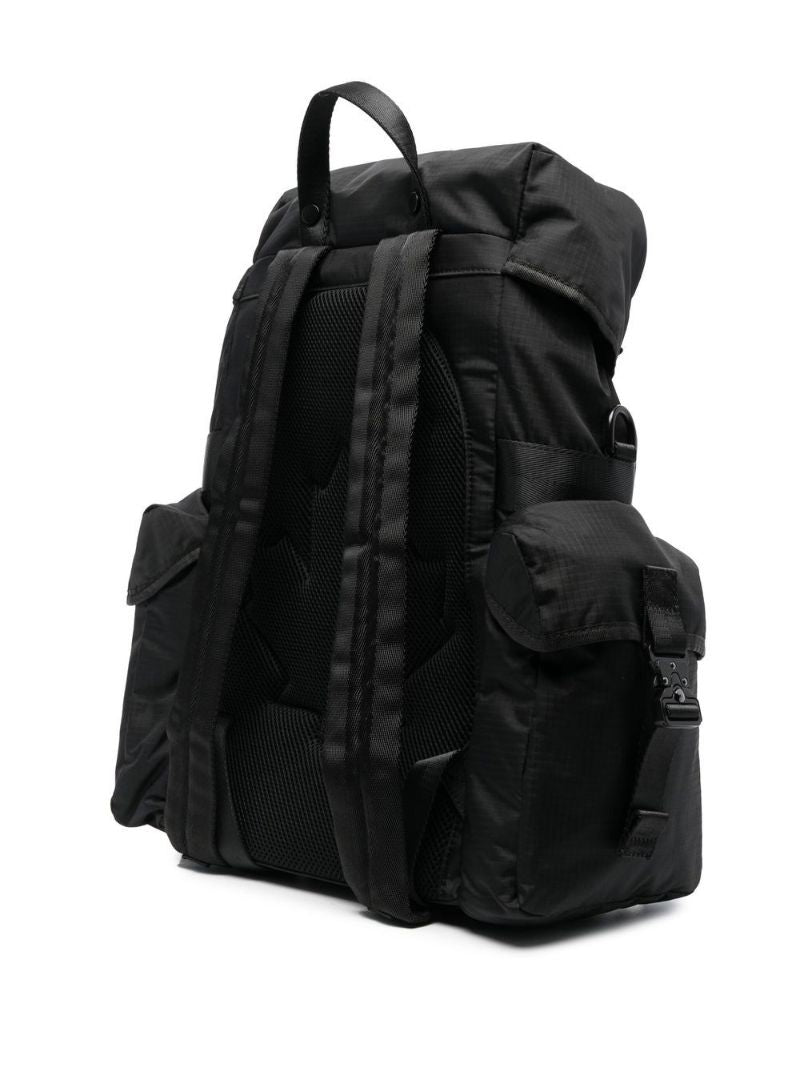 Black Ceresio 9 Logo Print Backpack