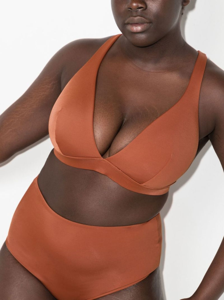 Orange the Tri Bikini Top