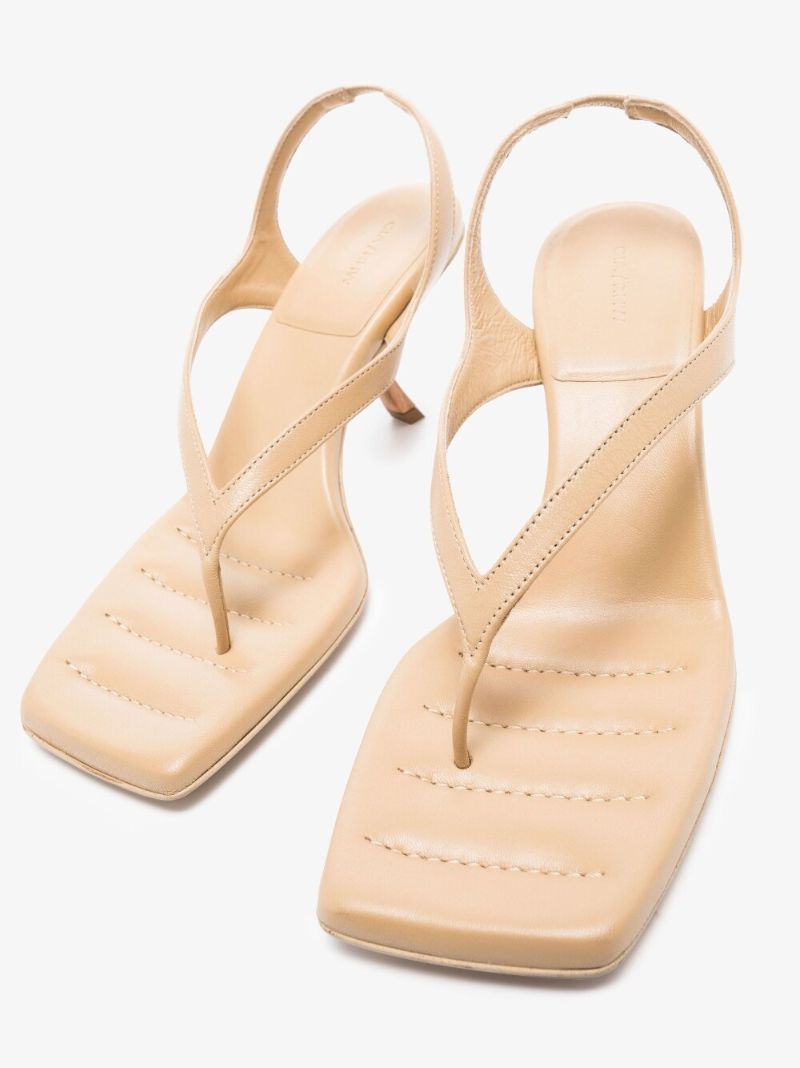 X Rosie Huntington-whiteley Neutral Rosie 13 75 Leather Sandals