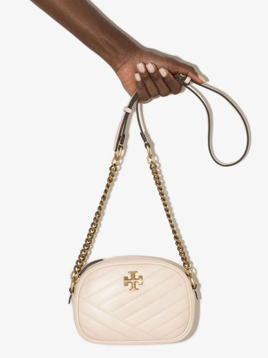 Neutral Kira Small Quilted Leather Camera Bag