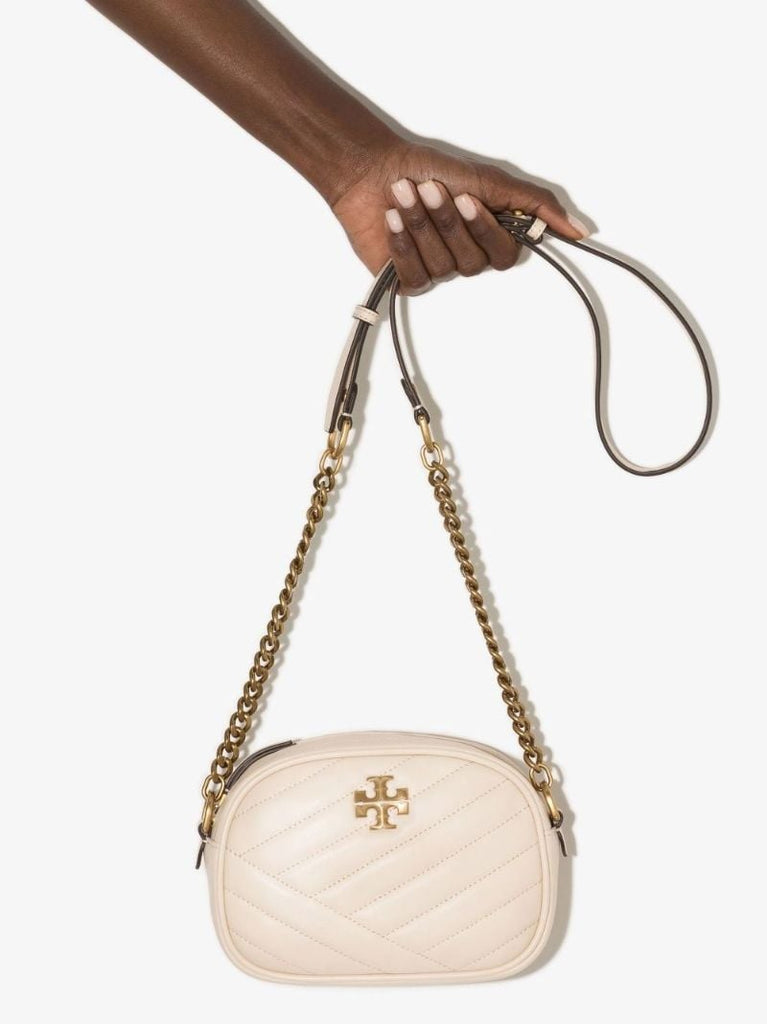 Neutral Kira Small Quilted Leather Camera Bag