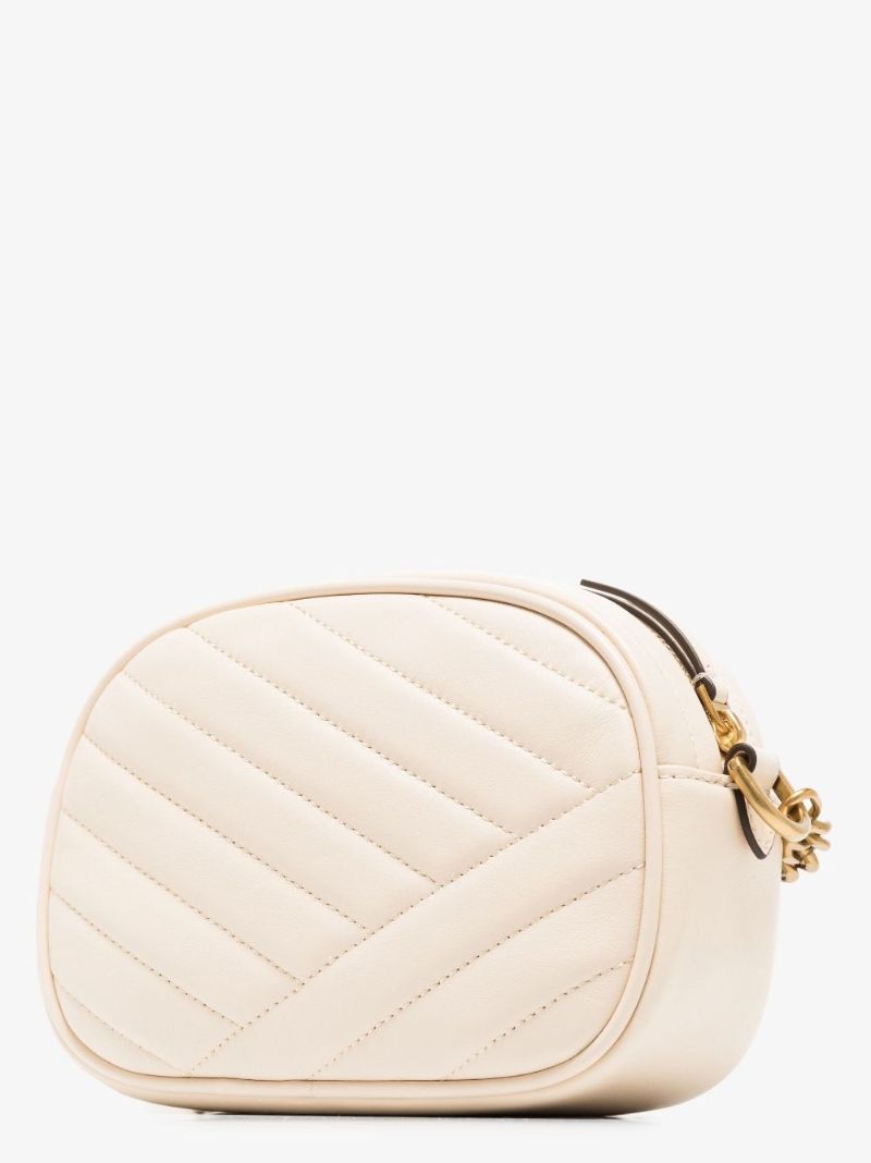Neutral Kira Small Quilted Leather Camera Bag