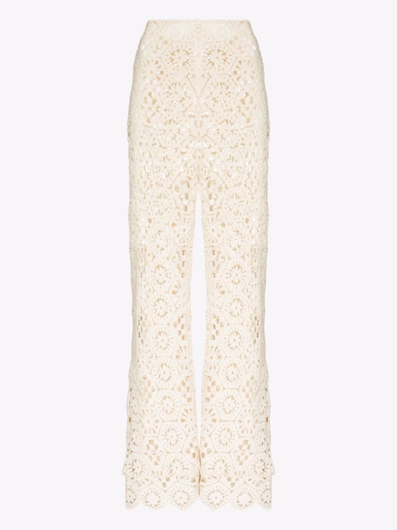 Bebe Cotton Crochet Trousers