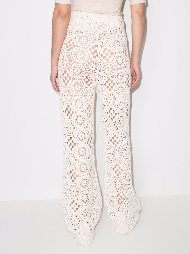 Bebe Cotton Crochet Trousers
