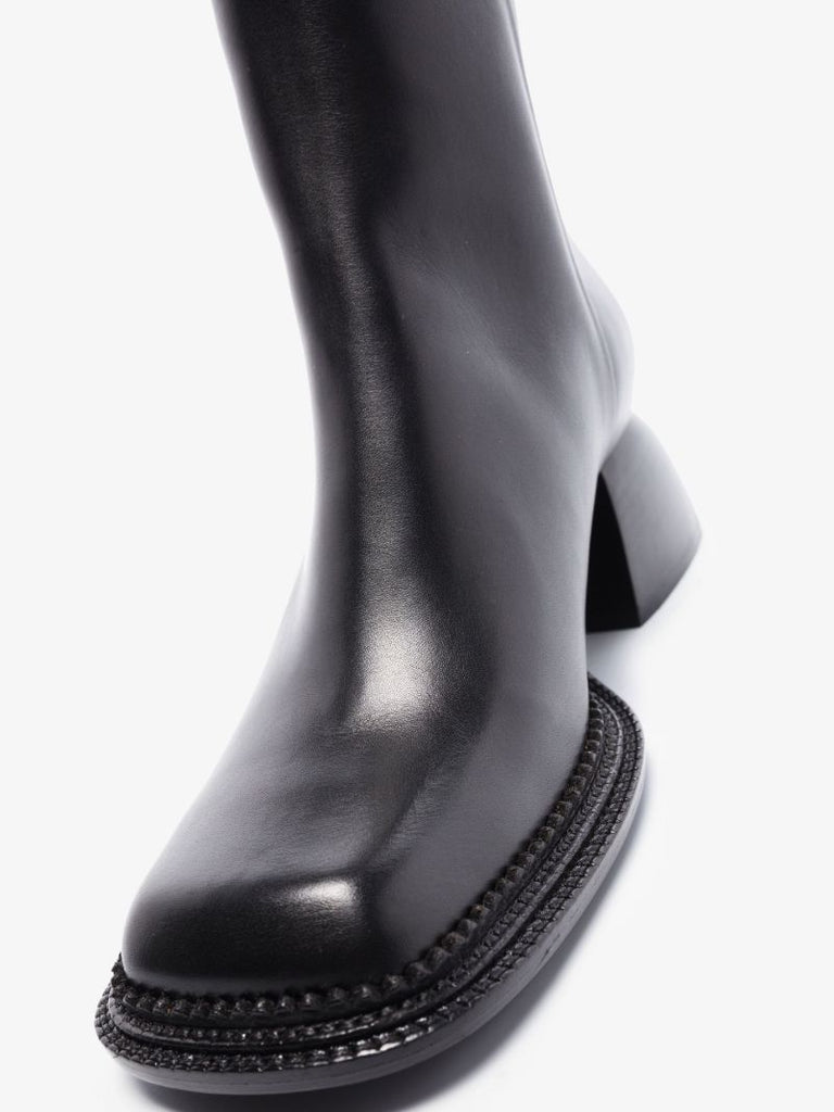 Black Bulla Gine 45 Leather Ankle Boots