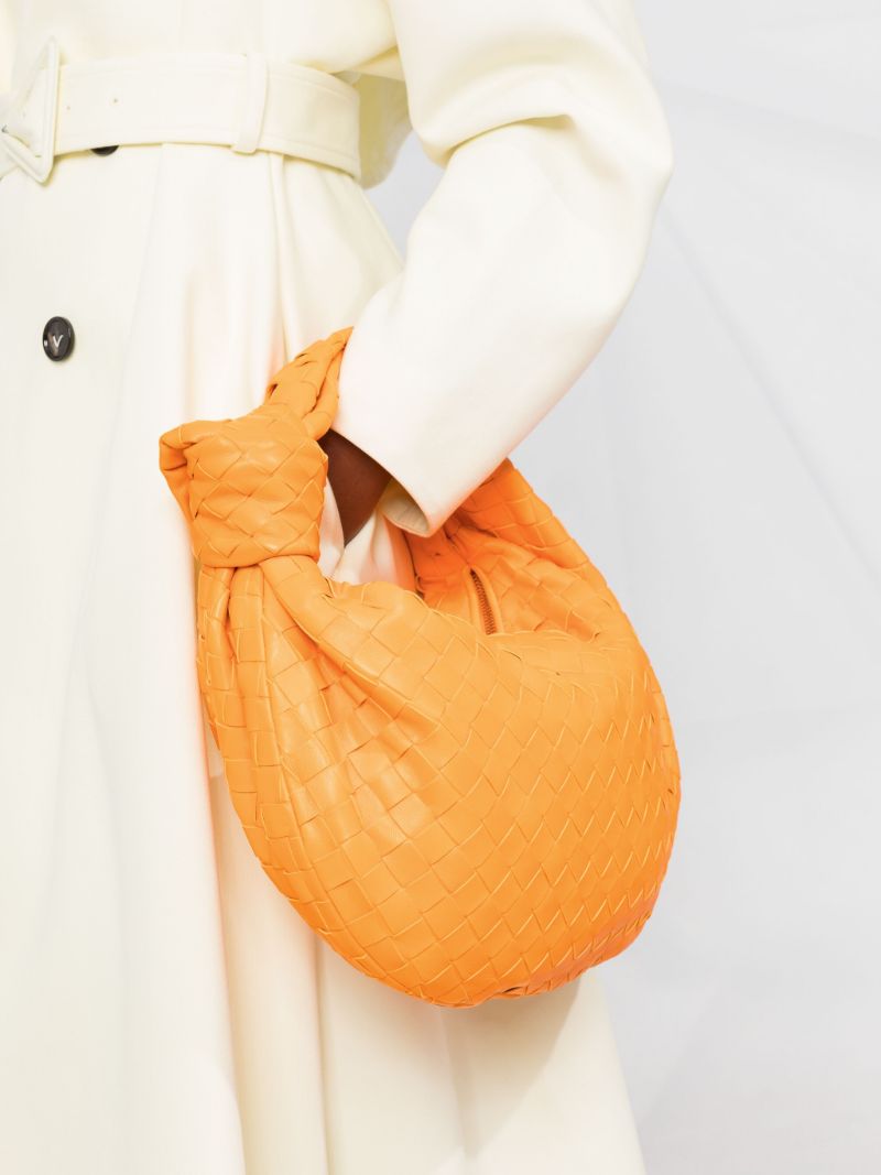 Orange Teen Jodie Leather Shoulder Bag