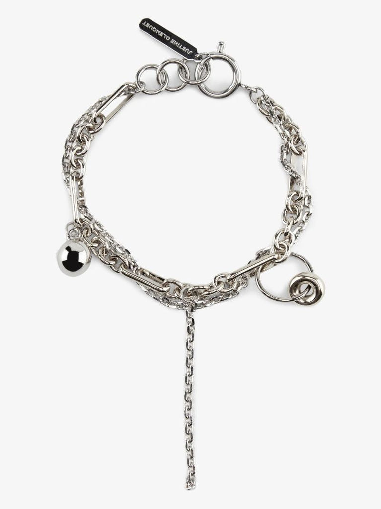 Silver Tone Rachel Double Chain Bracelet