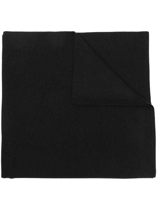 Black 4g Jacquard Logo Scarf