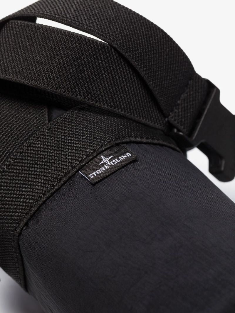 Black Metal Flask and Carry Bag