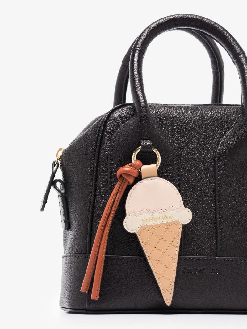Black Odessa Small Leather Shoulder Bag