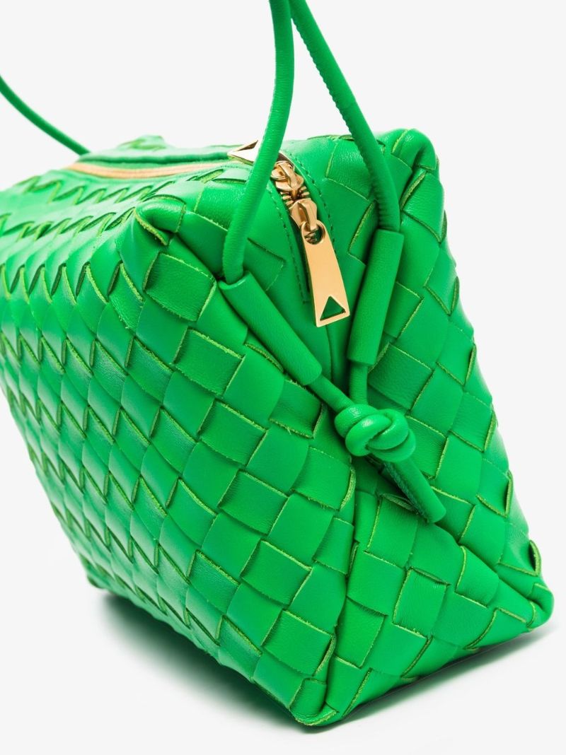 Green Small Loop Leather Camera Bag