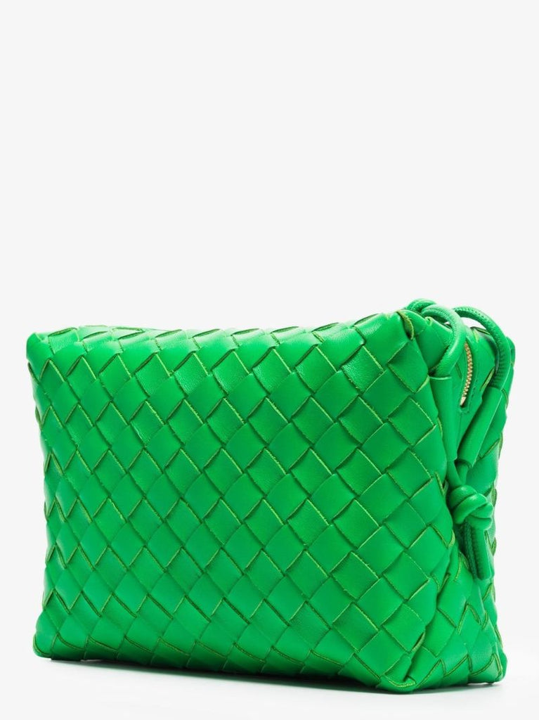 Green Small Loop Leather Camera Bag