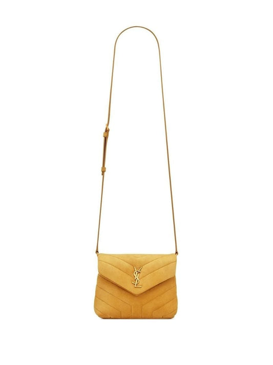 Yellow Loulou Toy Quilted Leather Cross Body Bag