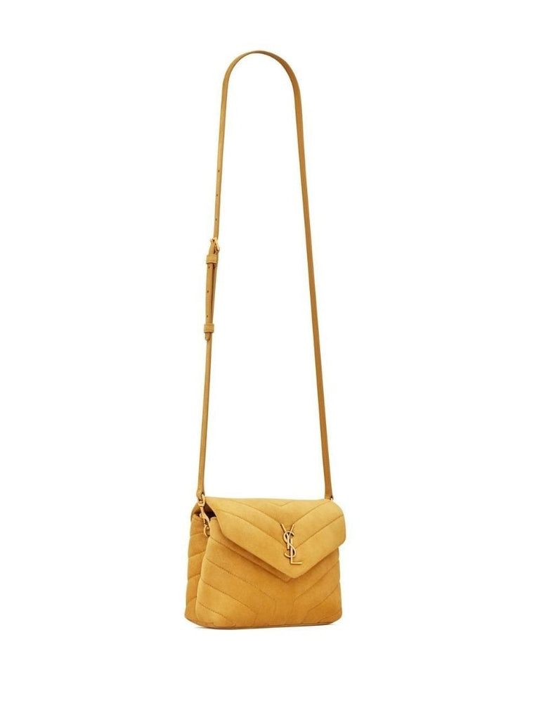 Yellow Loulou Toy Quilted Leather Cross Body Bag
