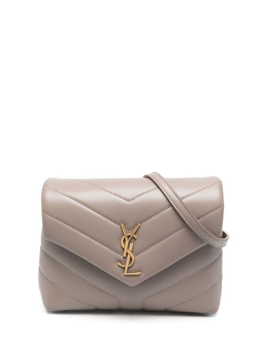 Grey Loulou Toy Leather Shoulder Bag