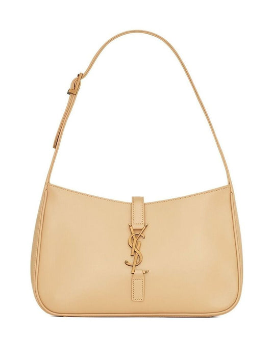 Beige Le 5 Ã_x0083_Â  7 Leather Shoulder Bag