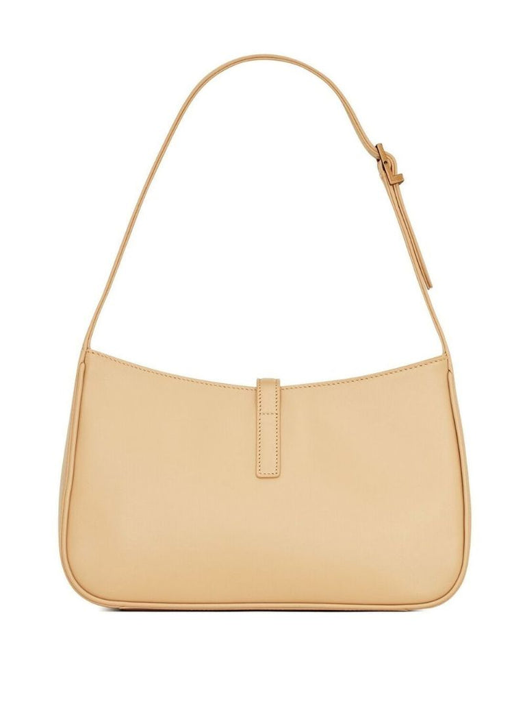 Beige Le 5 Ã_x0083_Â  7 Leather Shoulder Bag