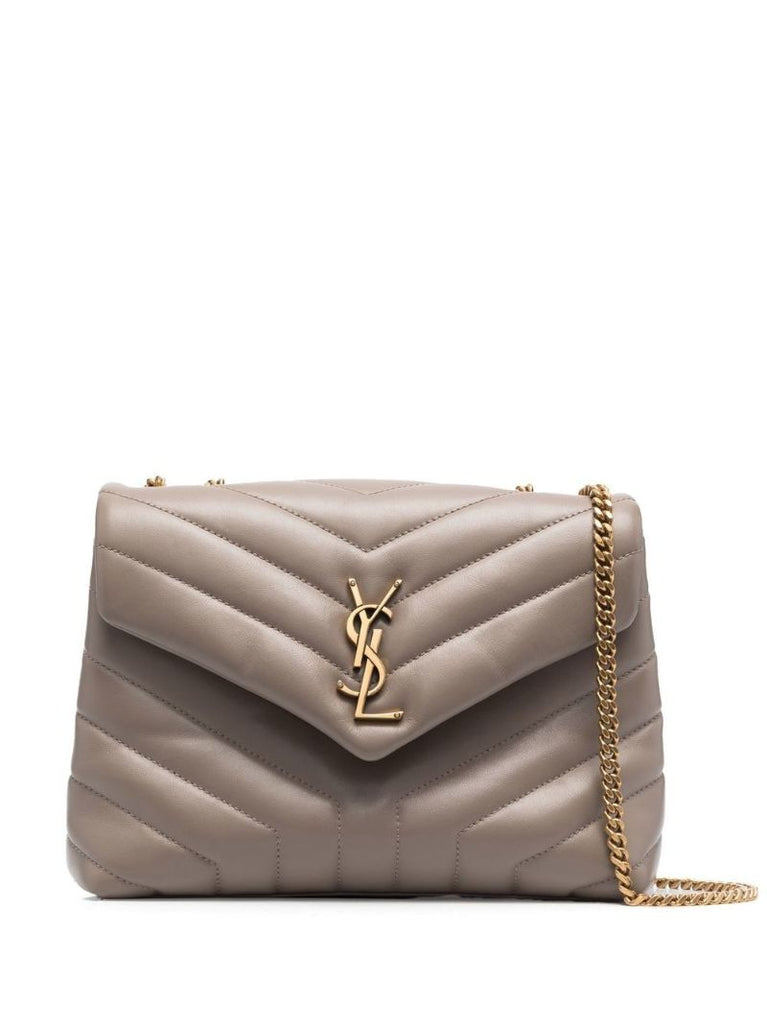 Beige Loulou Quilted Shoulder Bag