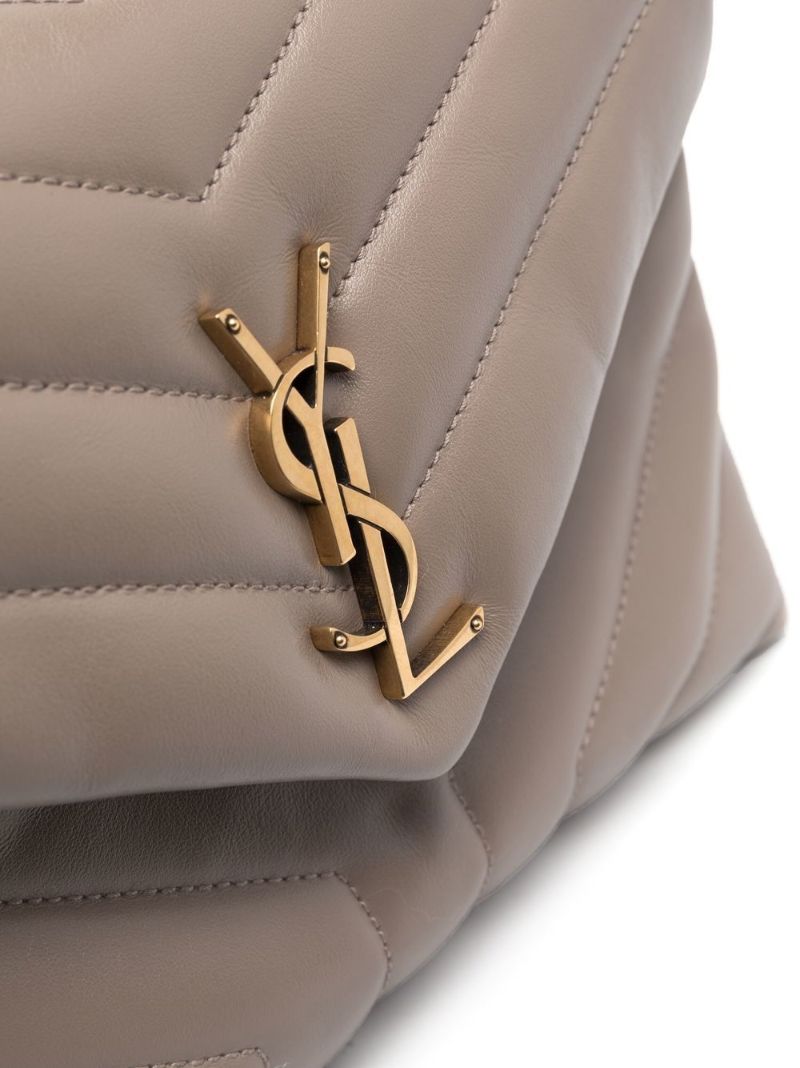 Beige Loulou Quilted Shoulder Bag