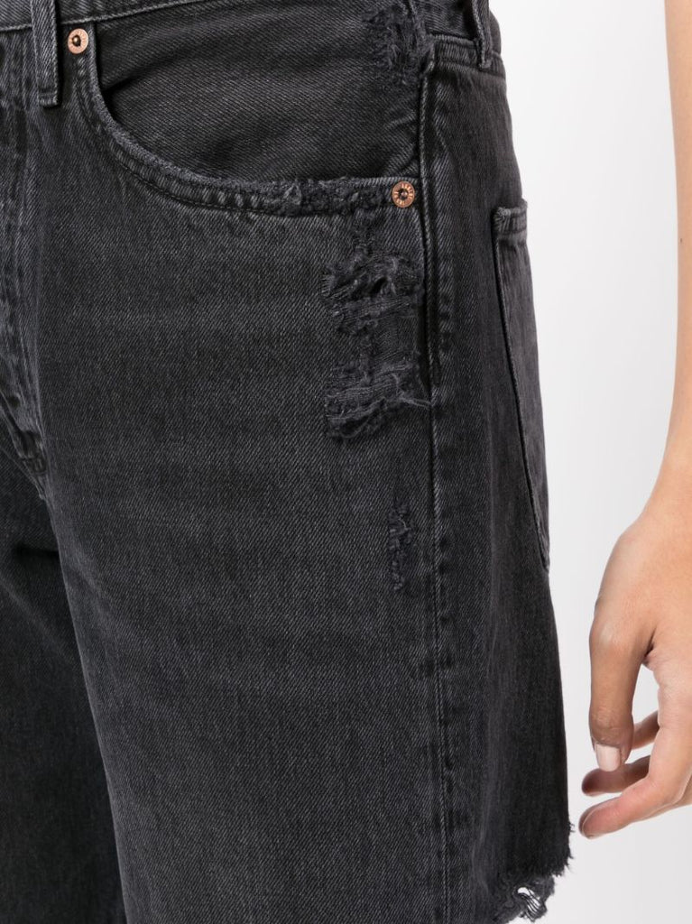 Black 90s Cropped Denim Jeans