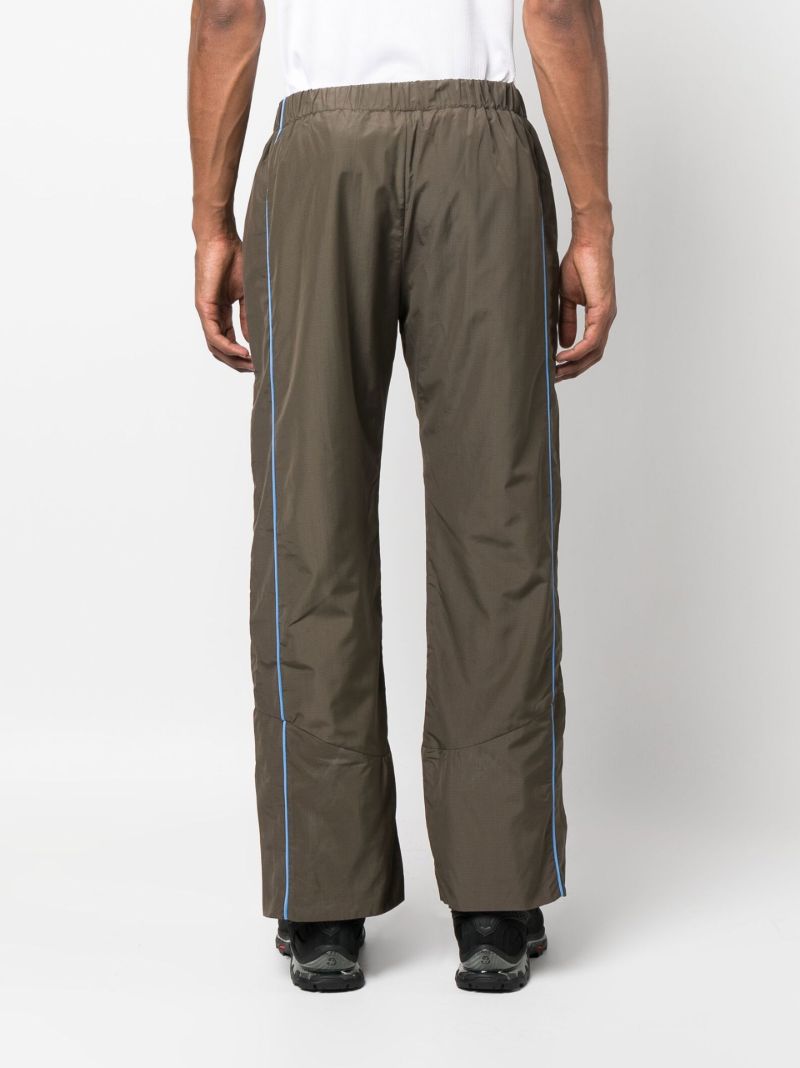 Brown Piped Track Pants