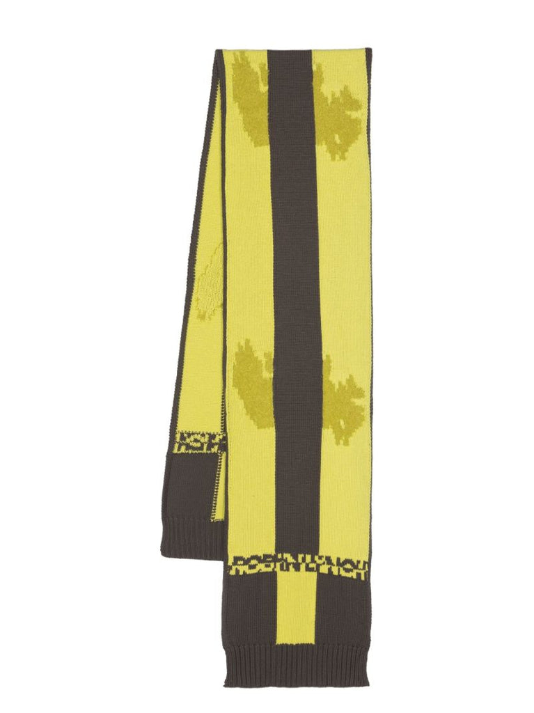 Yellow Intarsia Scarf