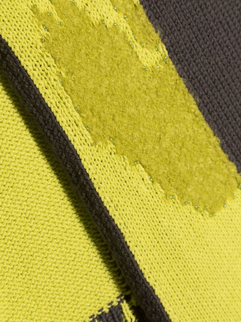 Yellow Intarsia Scarf