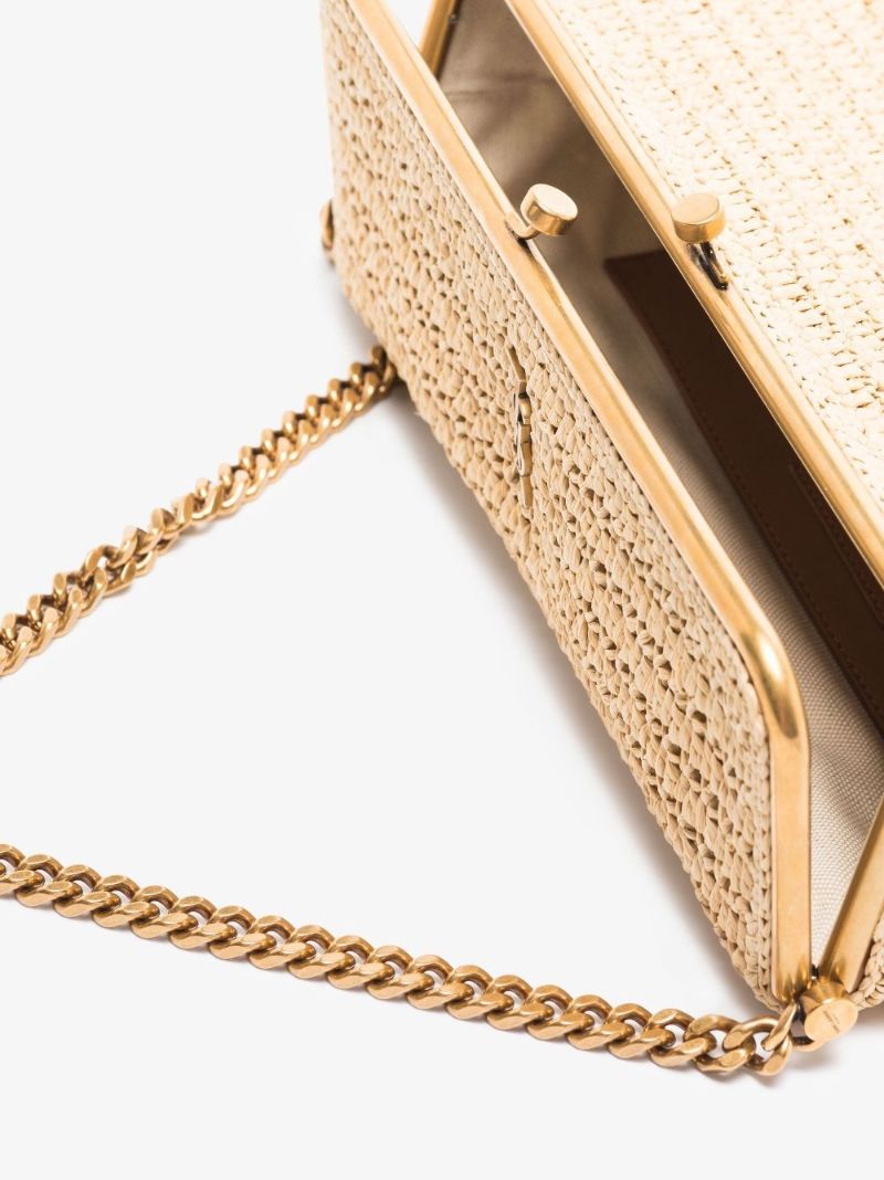 Neutral Fanny Raffia Shoulder Bag
