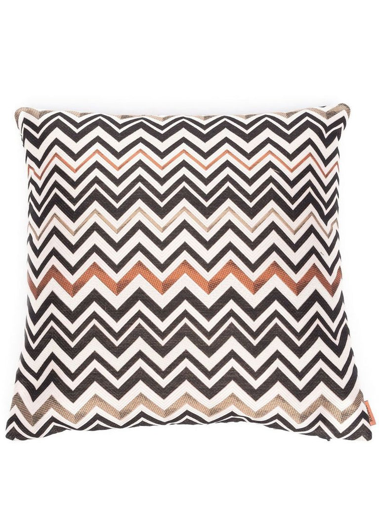 Black Belfast Zigzag Cushion