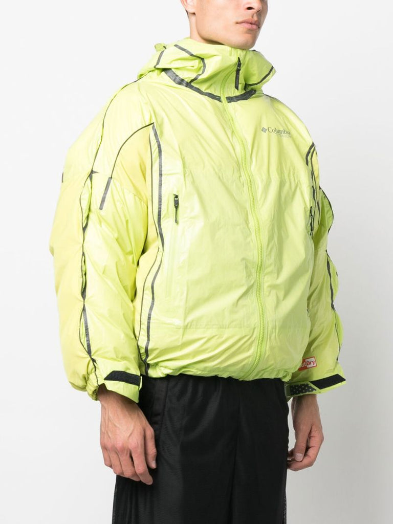 X Columbia Yellow Upcycled Bubble Jacket