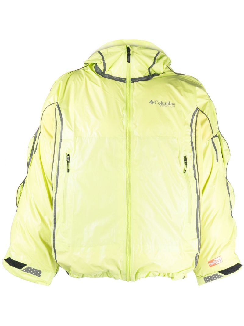 X Columbia Yellow Upcycled Bubble Jacket