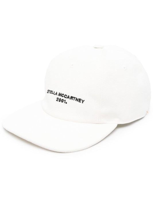 White Logo Embroidered Baseball Cap