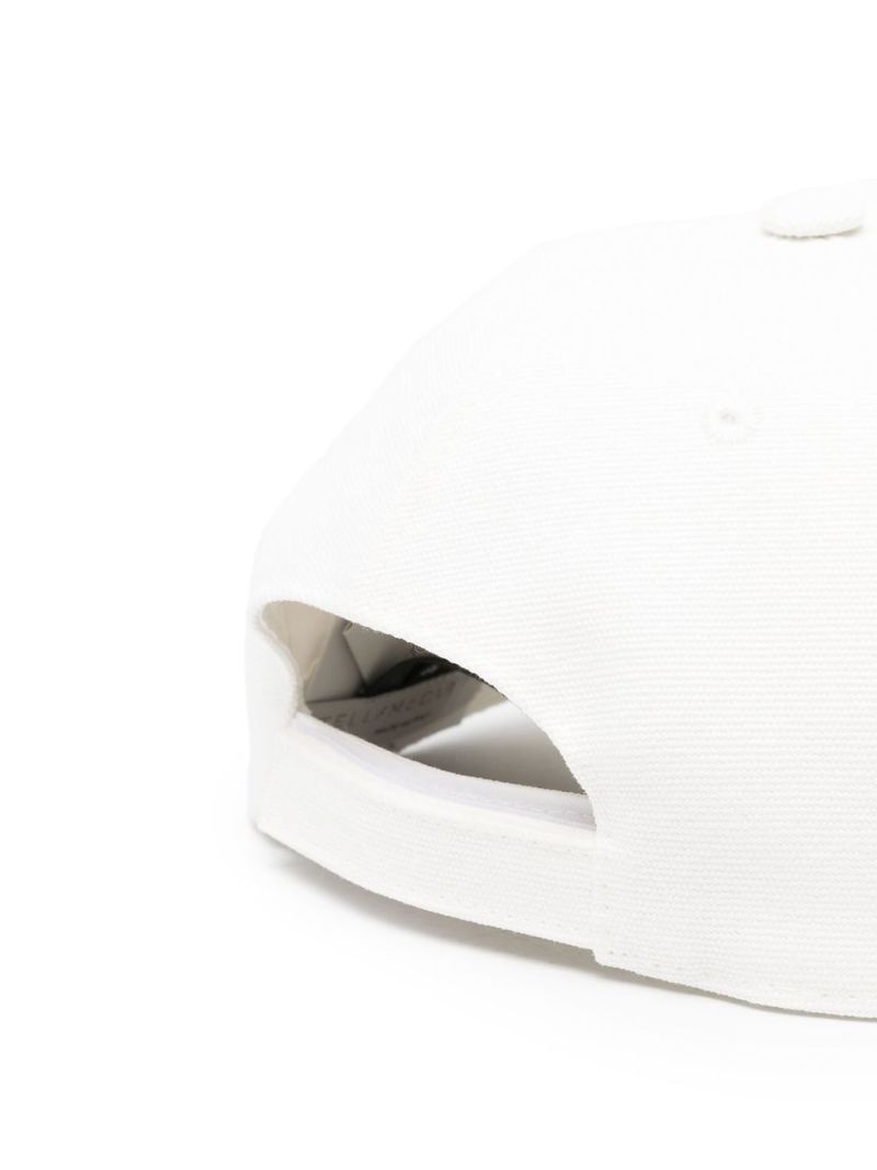 White Logo Embroidered Baseball Cap