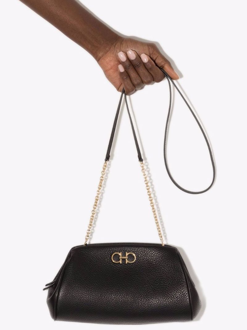 Gancini Crossbody Mini Leather Bag