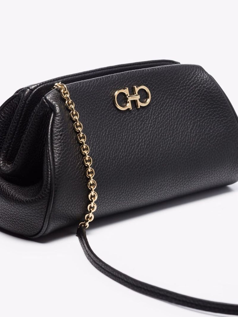 Gancini Crossbody Mini Leather Bag