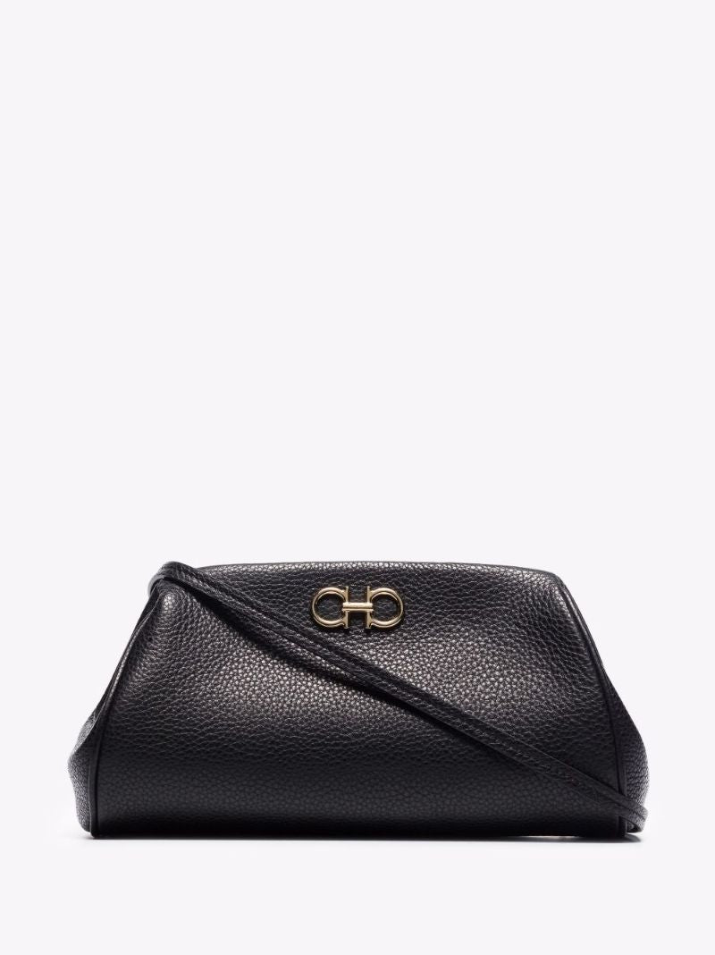 Gancini Crossbody Mini Leather Bag