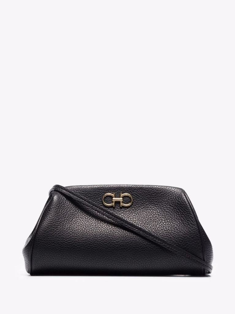 Gancini Crossbody Mini Leather Bag