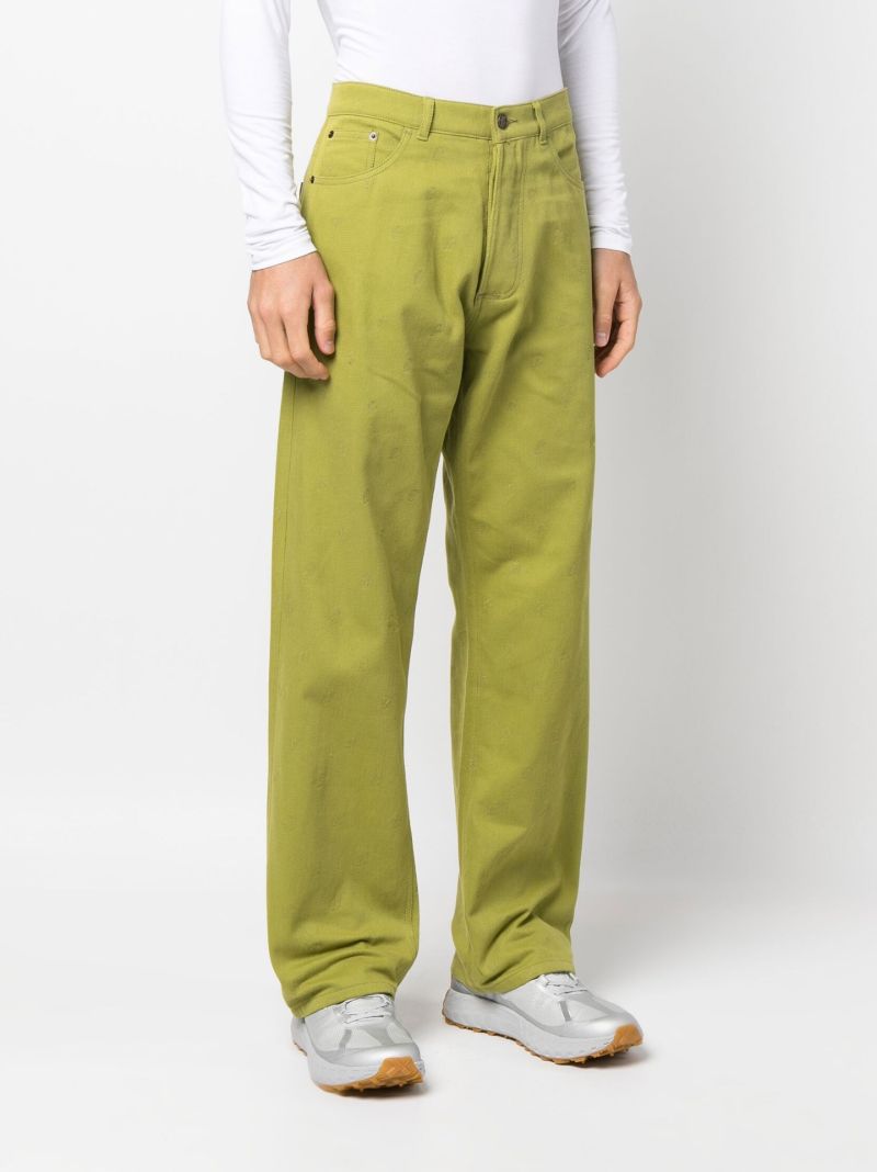Green Eire Embroidered Jeans