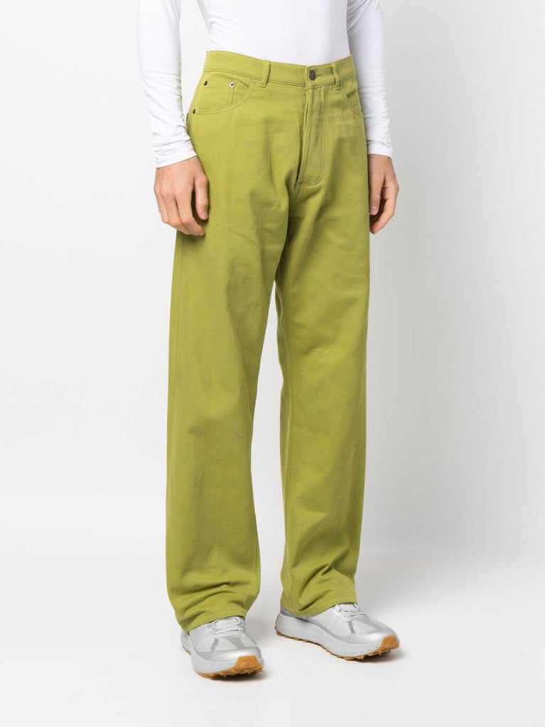 Green Eire Embroidered Jeans