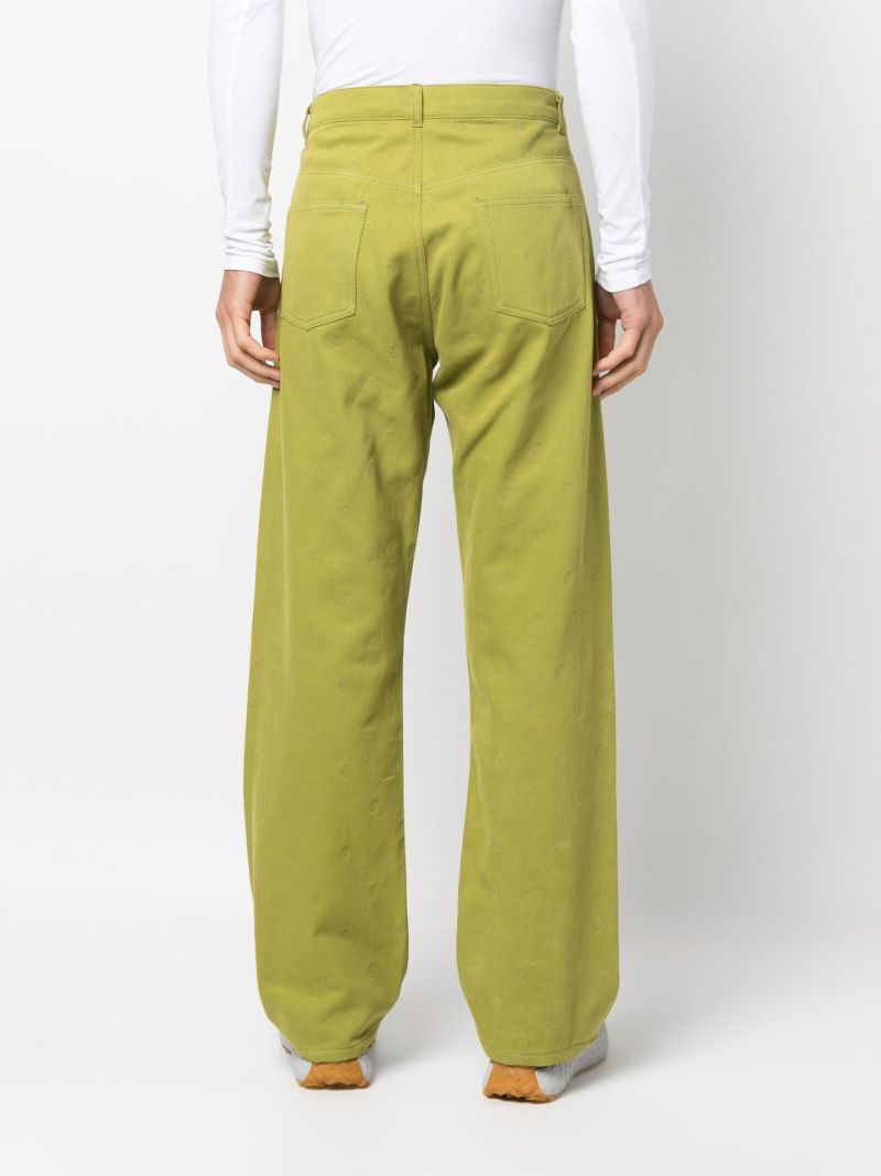 Green Eire Embroidered Jeans