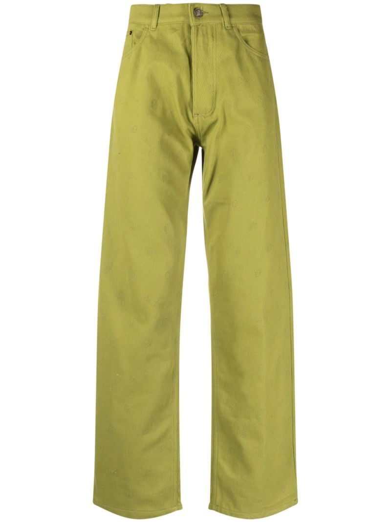 Green Eire Embroidered Jeans
