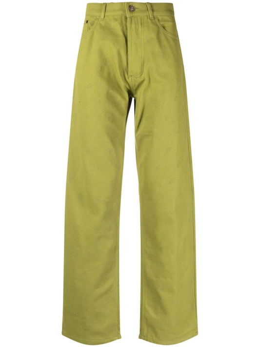Green Eire Embroidered Jeans