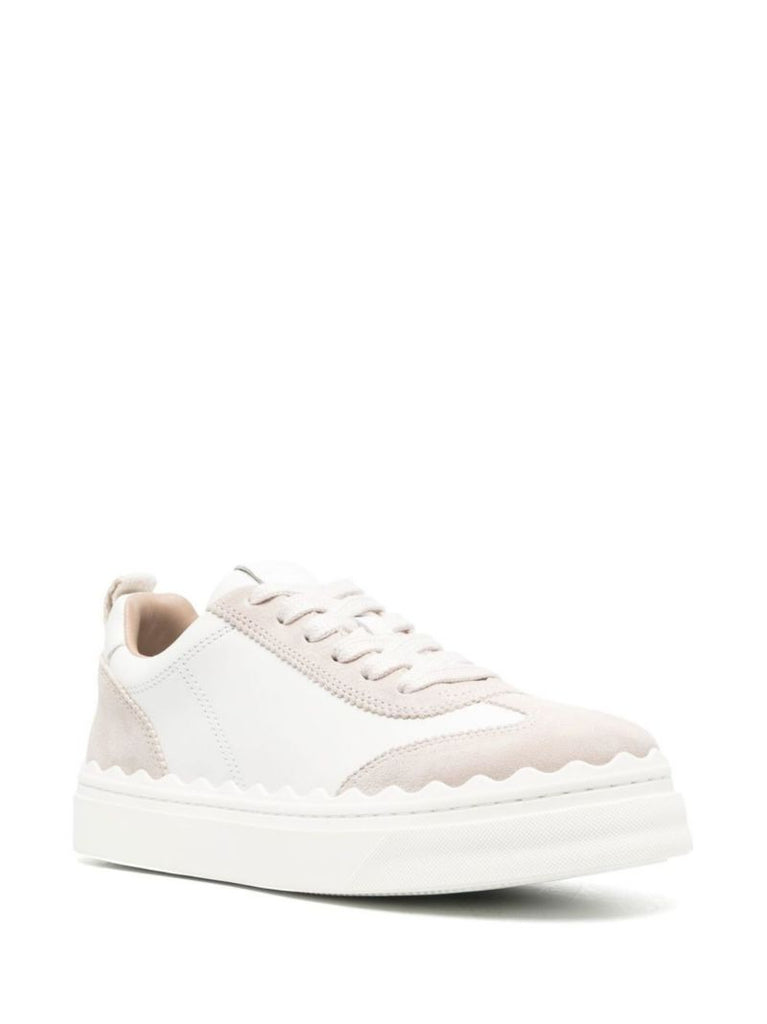 Neutral Lauren Leather Sneakers
