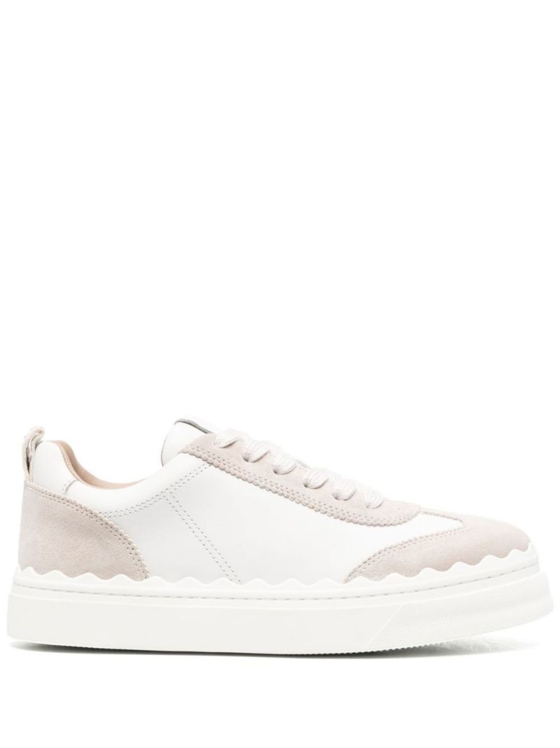 Neutral Lauren Leather Sneakers